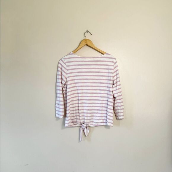 SALE! Striped Old Navy Tie Front Top Size M EUC - Picture 2 of 6